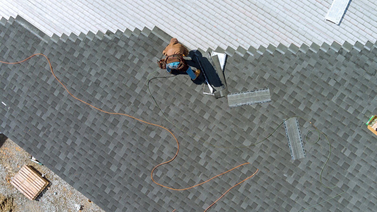 roof replacement in Alexandria VA on an Old Town home