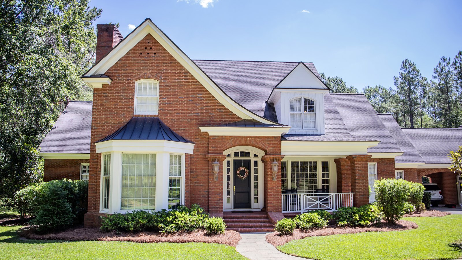 roofing in Arlington VA on a brick colonial home